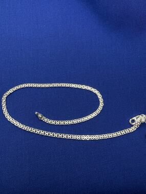 925 Italy Sterling Silver Bismarck Link Bracelet 2.5mm 10in